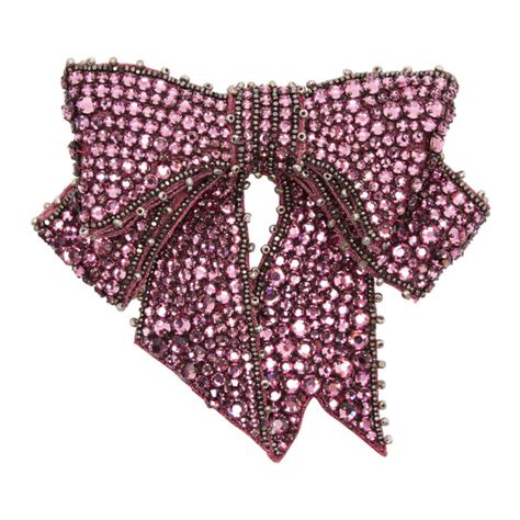 pink gucci bow|gucci bow tie brooch.